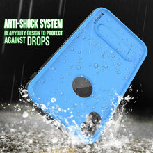 Charger l&#39;image dans la galerie, iPhone XR Waterproof Case, Punkcase [KickStud Series] Armor Cover [Light-Blue] (Color in image: White)
