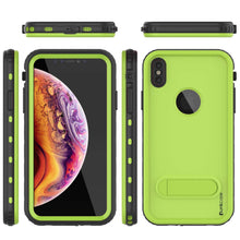 Charger l&#39;image dans la galerie, iPhone XR Waterproof Case, Punkcase [KickStud Series] Armor Cover [Green] (Color in image: Red)
