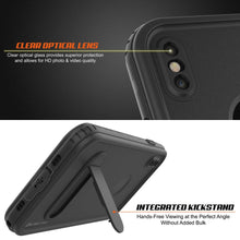 Charger l&#39;image dans la galerie, iPhone XR Waterproof Case, Punkcase [KickStud Series] Armor Cover [Black] (Color in image: Light Blue)
