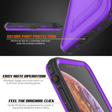 Charger l&#39;image dans la galerie, iPhone XR Waterproof Case, Punkcase [KickStud Series] Armor Cover [Purple] (Color in image: Pink)
