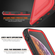 Charger l&#39;image dans la galerie, iPhone XR Waterproof Case, Punkcase [KickStud Series] Armor Cover [Red] (Color in image: White)
