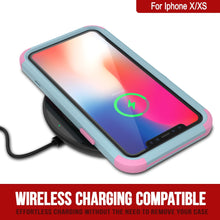Load image into Gallery viewer, Punkcase for iPhone XS Belt Clip Multilayer Holster Case [Patron Series] [Mint-Pink] 
