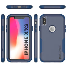 Load image into Gallery viewer, Punkcase for iPhone XS Belt Clip Multilayer Holster Case [Patron Series] [Navy] (Color in image: Mint-Pink)
