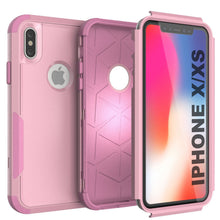 Load image into Gallery viewer, Punkcase for iPhone X Belt Clip Multilayer Holster Case [Patron Series] [Pink] 
