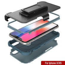 Load image into Gallery viewer, Punkcase for iPhone XS Belt Clip Multilayer Holster Case [Patron Series] [Mint] 
