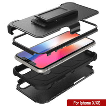 Load image into Gallery viewer, Punkcase for iPhone XS Belt Clip Multilayer Holster Case [Patron Series] [Black] 
