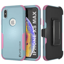 Load image into Gallery viewer, Punkcase for iPhone XS Max Belt Clip Multilayer Holster Case [Patron Series] [Mint-Pink] (Color in image: Mint-Pink)
