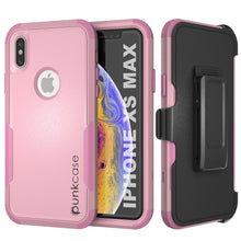 Charger l&#39;image dans la galerie, Punkcase for iPhone XS Max Belt Clip Multilayer Holster Case [Patron Series] [Pink] (Color in image: Pink)
