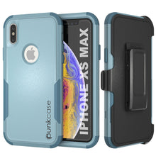 Load image into Gallery viewer, Punkcase for iPhone XS Max Belt Clip Multilayer Holster Case [Patron Series] [Mint] (Color in image: Mint)
