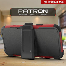 Load image into Gallery viewer, Punkcase for iPhone XS Max Belt Clip Multilayer Holster Case [Patron Series] [Red-Black] (Color in image: Mint-Pink)
