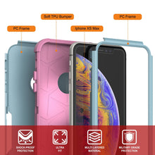 Load image into Gallery viewer, Punkcase for iPhone XS Max Belt Clip Multilayer Holster Case [Patron Series] [Mint-Pink] (Color in image: Black)
