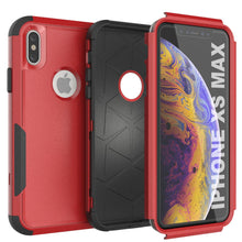 Load image into Gallery viewer, Punkcase for iPhone XS Max Belt Clip Multilayer Holster Case [Patron Series] [Red-Black] 
