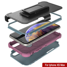 Load image into Gallery viewer, Punkcase for iPhone XS Max Belt Clip Multilayer Holster Case [Patron Series] [Mint-Pink] 
