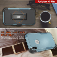 Load image into Gallery viewer, Punkcase for iPhone XS Max Belt Clip Multilayer Holster Case [Patron Series] [Mint] 

