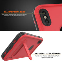 Charger l&#39;image dans la galerie, iPhone XS Max Waterproof Case, Punkcase [KickStud Series] Armor Cover [Red] (Color in image: Teal)
