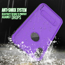 Charger l&#39;image dans la galerie, iPhone XS Max Waterproof Case, Punkcase [KickStud Series] Armor Cover [Purple] (Color in image: Teal)
