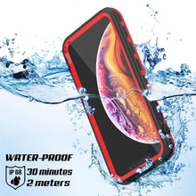Charger l&#39;image dans la galerie, iPhone XS Max Waterproof Case, Punkcase [KickStud Series] Armor Cover [Red] (Color in image: Black)
