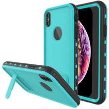 Charger l&#39;image dans la galerie, iPhone XS Max Waterproof Case, Punkcase [KickStud Series] Armor Cover [Teal] (Color in image: Teal)
