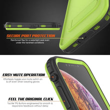 Charger l&#39;image dans la galerie, iPhone XS Max Waterproof Case, Punkcase [KickStud Series] Armor Cover [Light-Green] (Color in image: White)
