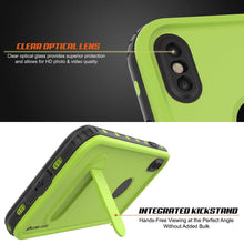 Charger l&#39;image dans la galerie, iPhone XS Max Waterproof Case, Punkcase [KickStud Series] Armor Cover [Light-Green] (Color in image: Teal)

