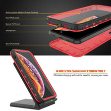 Charger l&#39;image dans la galerie, iPhone XS Waterproof Case, Punkcase [KickStud Series] Armor Cover [Red] (Color in image: Light Blue)
