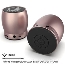 Load image into Gallery viewer, Punkcase ROCKER Portable Wireless Bluetooth Speaker for iPhone/Android [Rose Gold] 
