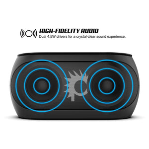 Punkcase SILENCER Powerful and Portable Bluetooth Speaker W/Enhanced Bass TF/SD Card Slot/AUX Input, Hands Free Speakerphone W/Mic 