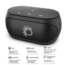 Load image into Gallery viewer, Punkcase SILENCER Powerful and Portable Bluetooth Speaker W/Enhanced Bass TF/SD Card Slot/AUX Input, Hands Free Speakerphone W/Mic 
