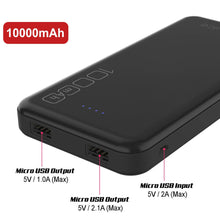 Charger l&#39;image dans la galerie, PunkCase PowerBank 10000mah Battery Pack for iPhone X/XS/Max/XR / 11/10, iPad, Samsung Galaxy S10 / S9 and Many More [Black] (Color in image: White)
