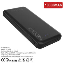 Charger l&#39;image dans la galerie, PunkCase PowerBank 10000mah Battery Pack for iPhone X/XS/Max/XR / 11/10, iPad, Samsung Galaxy S10 / S9 and Many More [Black] 
