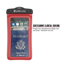Charger l'image dans la galerie, Waterproof Phone Pouch, PunkBag Universal Floating Dry Case Bag for most Cell Phones [Red] (Color in image: Black)
