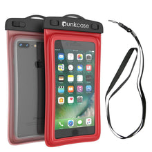 Charger l'image dans la galerie, Waterproof Phone Pouch, PunkBag Universal Floating Dry Case Bag for most Cell Phones [Red] (Color in image: Red)
