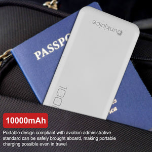 PunkCase Wireless PowerBank Battery Pack for iPhone X/XS/Max/XR / 11/10, iPad, Samsung Galaxy S10 / S9 and Many More [White] 