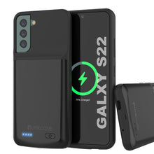 Charger l&#39;image dans la galerie, PunkJuice S22 Battery Case Black - Portable Charging Power Juice Bank with 4700mAh (Color in image: Black)
