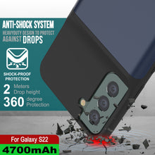 Charger l&#39;image dans la galerie, ANTI-SHOCK SYSTEM HEAVYDUTY DESIGN TO PROTECT AGAINST DROPS i SHOCK-PROOF PROTECTION Meters Drop height degree 360 Protection - For Galaxy S22 (Color in image: Black)
