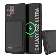 Charger l&#39;image dans la galerie, PunkJuice S22 Ultra Battery Case Black - Portable Charging Power Juice Bank with 4800mAh (Color in image: Black)
