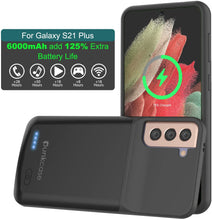 Charger l&#39;image dans la galerie, PunkJuice S21+ Plus Battery Case Black - Portable Charging Power Juice Bank with 6000mAh 
