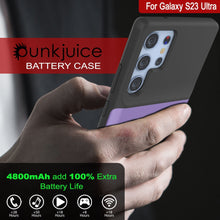 Load image into Gallery viewer, PunkJuice S23 Coque Batterie Ultra Violette - Banque de jus de charge portable avec 4800mAh
