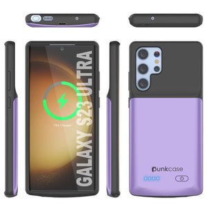 PunkJuice S23 Coque Batterie Ultra Violette - Banque de jus de charge portable avec 4800mAh