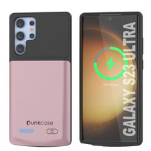 Load image into Gallery viewer, PunkJuice S23 Coque Batterie Ultra Rose-Gold - Banque d&#39;alimentation portable avec puissance de charge de 4800mAh
