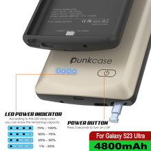 Load image into Gallery viewer, PunkJuice S23 Coque Batterie Ultra Argent - Batterie Externe Portable avec Capacité de Chargement de 4800mAh
