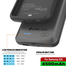 Charger l&#39;image dans la galerie, Étui de batterie PunkJuice S24 Gris - Banque de jus de charge portable avec 4500 mAh
