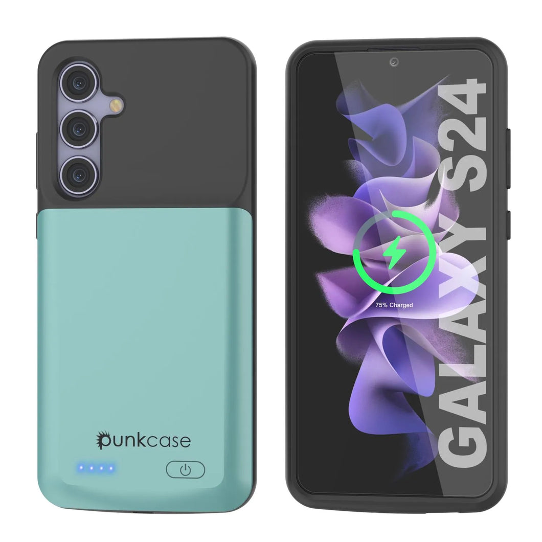 Étui de batterie PunkJuice S24 Teal - Banque de jus de charge portable avec 4500 mAh