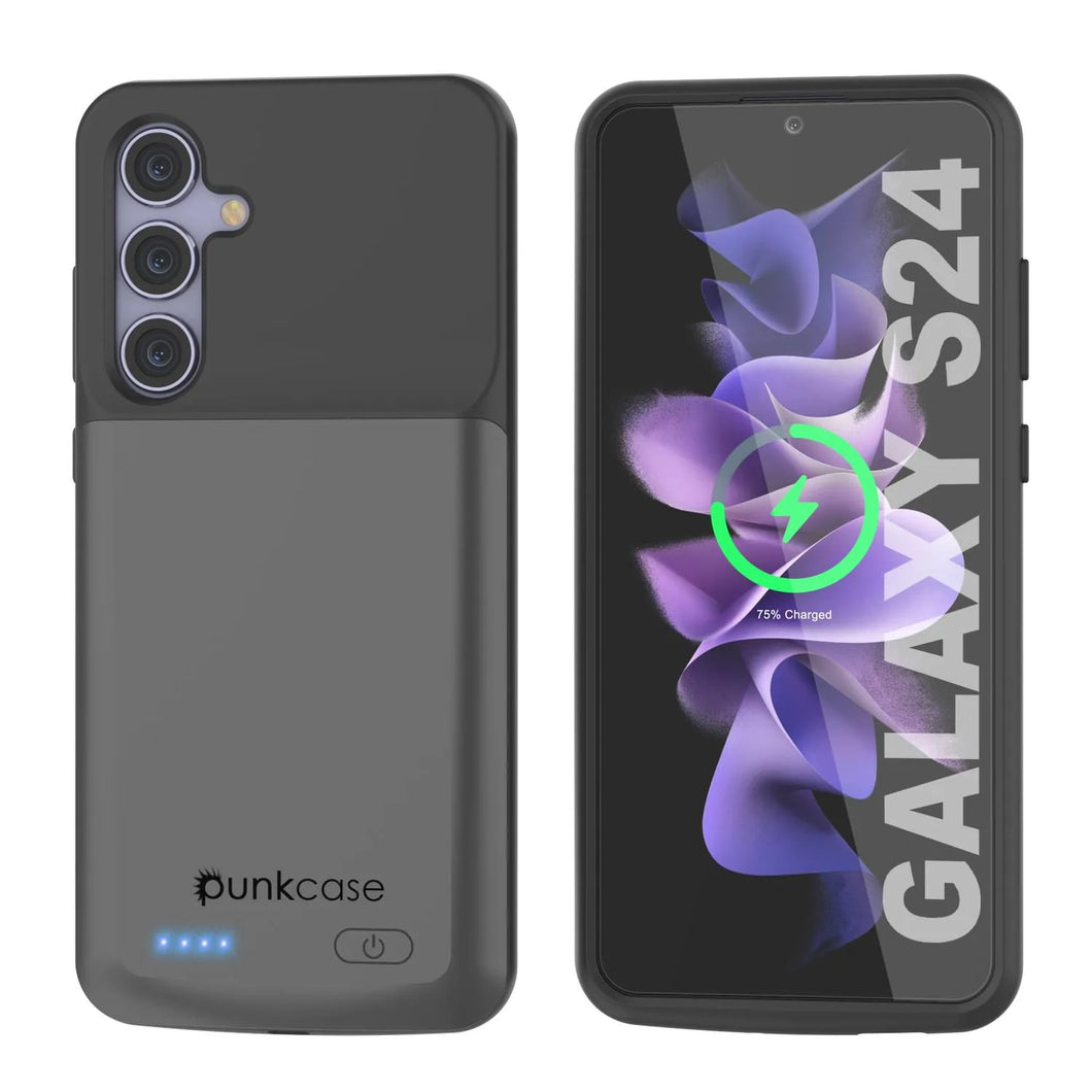 Étui de batterie PunkJuice S24 Gris - Banque de jus de charge portable avec 4500 mAh