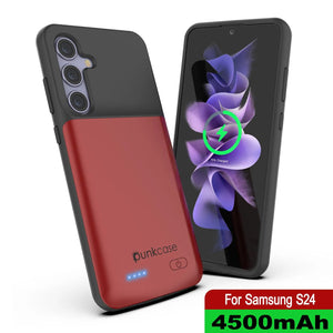 Étui de batterie PunkJuice S24 Rouge - Banque de jus de charge portable avec 4500 mAh