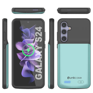 Étui de batterie PunkJuice S24 Teal - Banque de jus de charge portable avec 4500 mAh