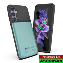 Charger l&#39;image dans la galerie, Étui de batterie PunkJuice S24 Teal - Banque de jus de charge portable avec 4500 mAh
