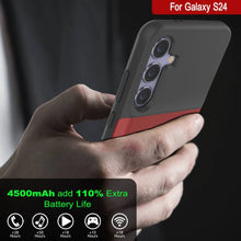 Load image into Gallery viewer, Étui de batterie PunkJuice S24 Rouge - Banque de jus de charge portable avec 4500 mAh
