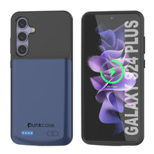 Load image into Gallery viewer, Étui de batterie PunkJuice S24+ Plus bleu - Banque de jus de charge portable avec 5000 mAh
