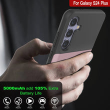 Load image into Gallery viewer, Étui de batterie PunkJuice S24+ Plus en or rose – Banque de jus de charge portable avec 5000 mAh
